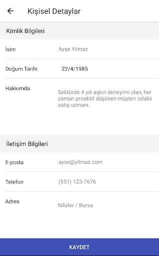 Kolay CV Özgeçmiş Oluştur PDF  screenshot 3
