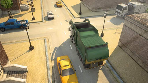 Garbage Truck Simulator 3D Rac screenshot 2
