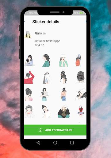Girls Stickers For whatsapp screenshot 7