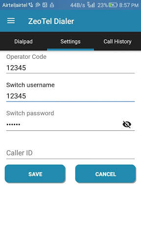 ZeoTel Dialer screenshot 2