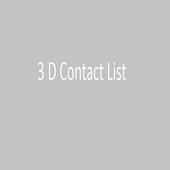 3-D Contact List أيقونة