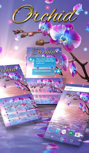 Orchid Keyboard & Wallpaper स्क्रीनशॉट 1