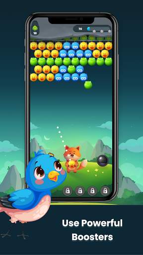 Angry animal pop bubble shooter screenshot 2