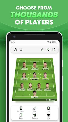 My Lineup: Lineup Builder screenshot 1