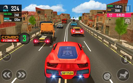 Racing in Highway Car 2019: City Car Driving Games screenshot 2