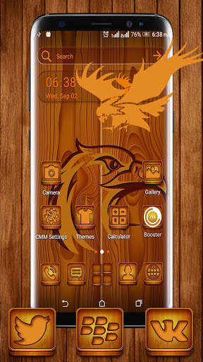 Wooden Eagle Theme Launcher screenshot 1