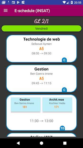 E-schedule (INSAT) скриншот 5