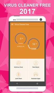 Virus Cleaner Free 2017 screenshot 1