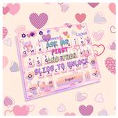 Girly Lock Screen Keyboard Theme 10001002