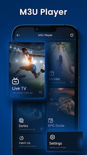 M3u Playlist IPTV Player screenshot 1