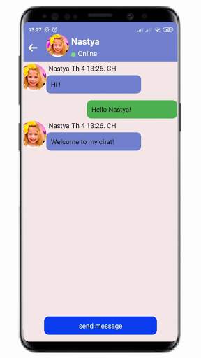 Nastya call you and Chat Simulator Prank screenshot 4