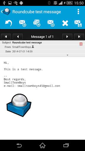 Roundcube Webmail screenshot 2