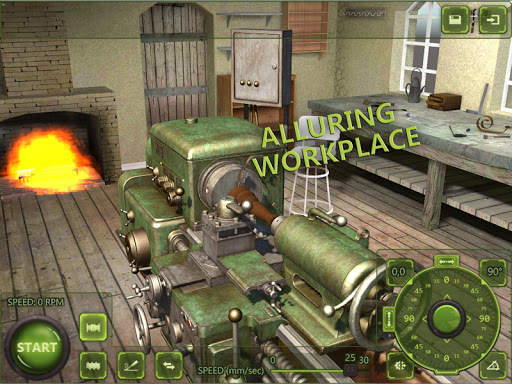 Lathe Machine 3D: Milling & Turning Simulator Game screenshot 1