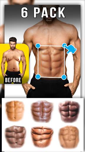 Man Abs Editor: Men Six pack,  screenshot 2