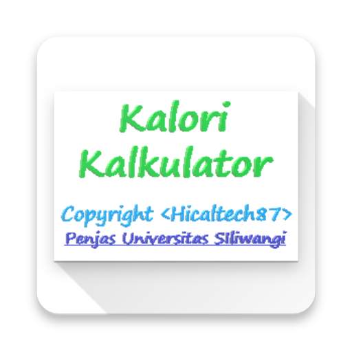 Penghitungan Kalori 8.0