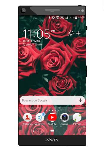 Tema-SXP Flores Rojas screenshot 1