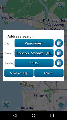 Map of Vancouver offline screenshot 3