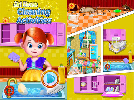 Girl House Cleaning Activities screenshot 1