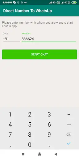 Direct Number To WhatsUp screenshot 2