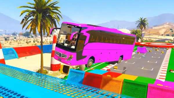 Superheroes Coach Bus Stunts: Speed Racing Games screenshot 3