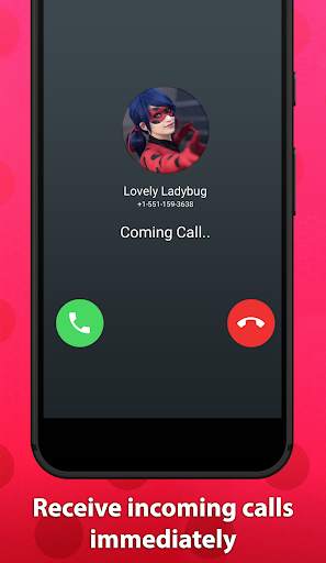 Lovely Ladybug Fake Chat And Video Call screenshot 2