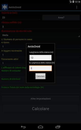 Calcolo condizionatore d'aria screenshot 9