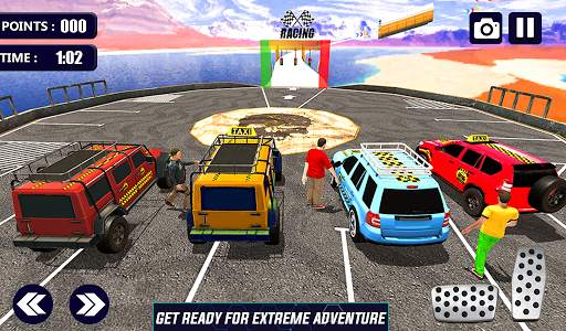 Prado Taxi Car Impossible Tracks Crazy Car Stunts screenshot 6