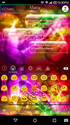 Neon Daydream Emoji Keyboard स्क्रीनशॉट 2