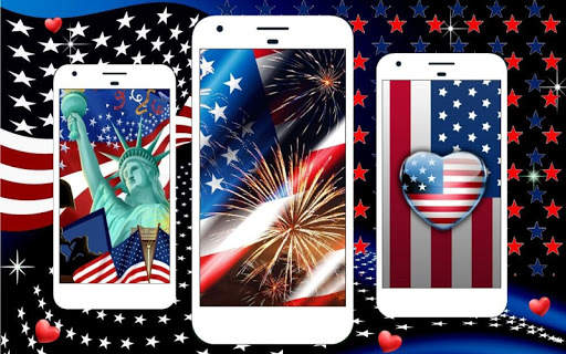 USA Flag Live Wallpaper screenshot 1