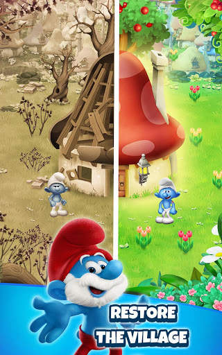 Smurfs Bubble Shooter Story 8 تصوير الشاشة