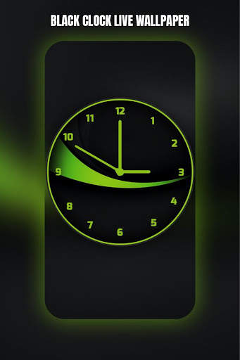 Black Clock Live Wallpaper screenshot 4