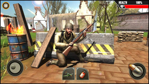 World War ww2 Firing battlegrounds: Free Gun Games screenshot 5