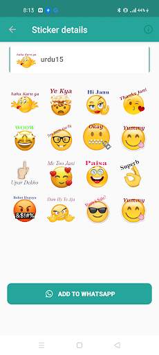Funny Urdu Stickers for WhatsApp - Urdu Stickers screenshot 2