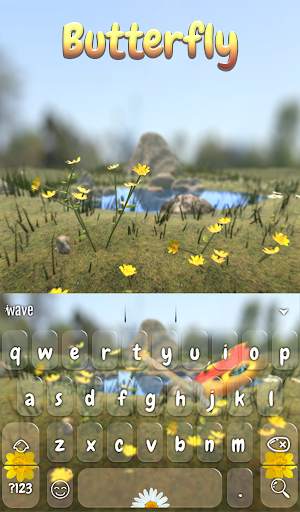 Butterfly Animated Keyboard   Live Wallpaper screenshot 2