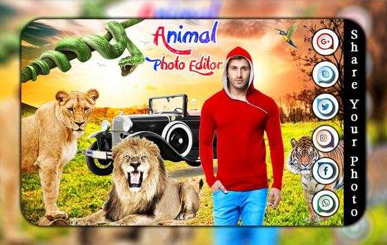 Wild Animal Photo Editor : Animal In Photo 4 تصوير الشاشة