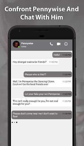 Scary Clown Pennywise Fake Chat And Video Call screenshot 1