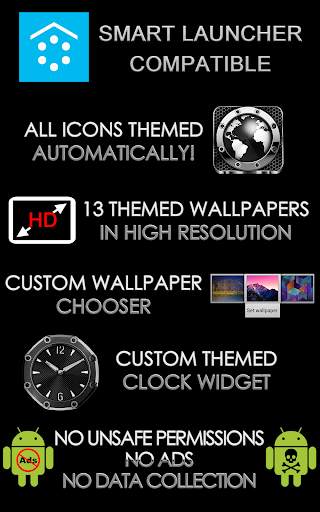 Smart Launcher Theme Mech screenshot 9