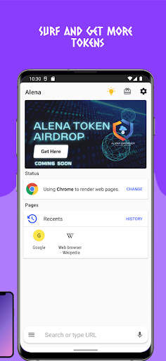 Alena Browser - Earn Crypto screenshot 3