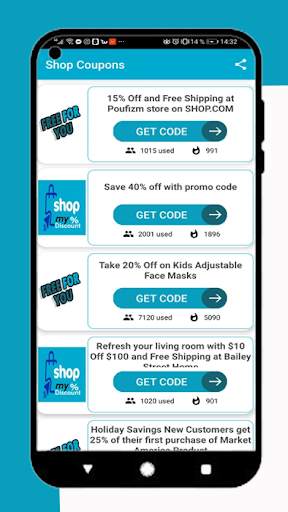 Shop Coupons - Free Coupons & Discounts APP screenshot 4