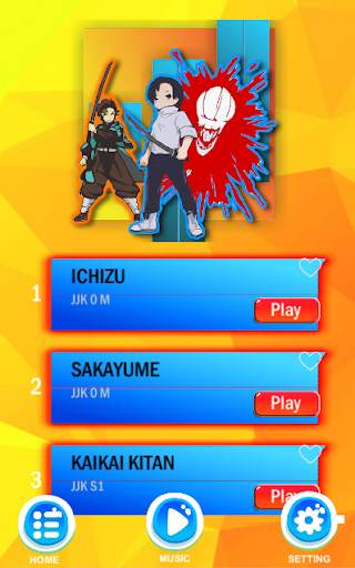 Game Piano - Jujutsu Kaisen screenshot 2