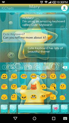Bubble Star Emoji Keyboard screenshot 2