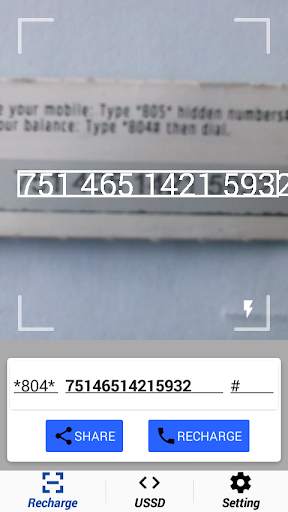 Recharge Master - Scan card & Top Up using Camera screenshot 6