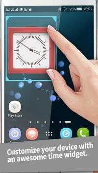 Mini Analog Clock Widget App स्क्रीनशॉट 3
