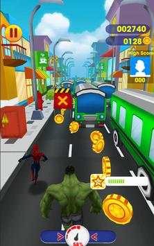 Subway SpiderVerse Rush: avenger spiderman 3D Game screenshot 6