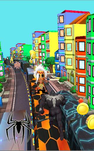 Spider Hero Dash Adventure - Iron Subway Rush screenshot 4