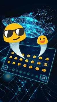 Shimmer Future Technology Keyboard Theme स्क्रीनशॉट 2