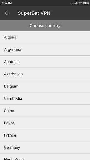 SuperBat VPN - 100% secure, fast and unlimited VPN screenshot 3