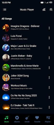 Music Player for Android screenshot 1
