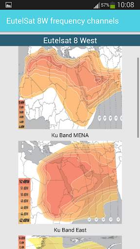 EutelSat 8W Frequency Channels screenshot 8