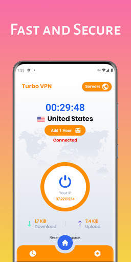 Secure Turbo VPN - VPN Proxy screenshot 1
